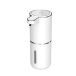 Dozator automat pentru sapun spuma sau lichid, senzor miscare, fara atingere, 4 trepte de dozare, 380 ml, baterie reincarcabila, incarcare USB, IPX5, Alb